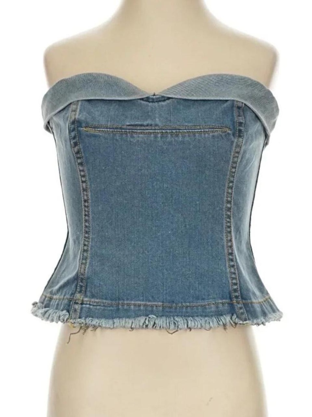 Rare Y2K Archival Marc Jacobs Denim Corset Top